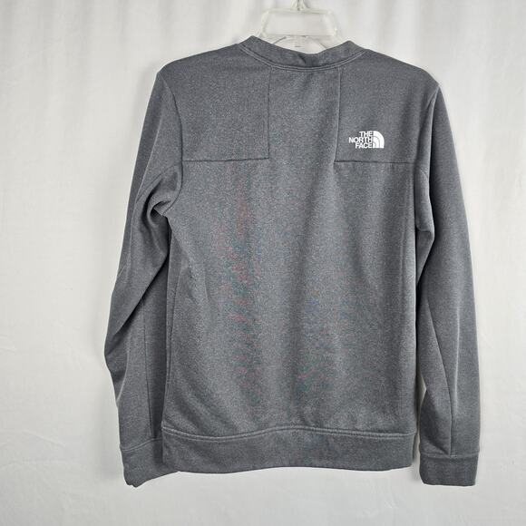 The North Face Sweatshirt Men's S Gray Chest Zipper Pocket Pullover - Picture 2 of 16